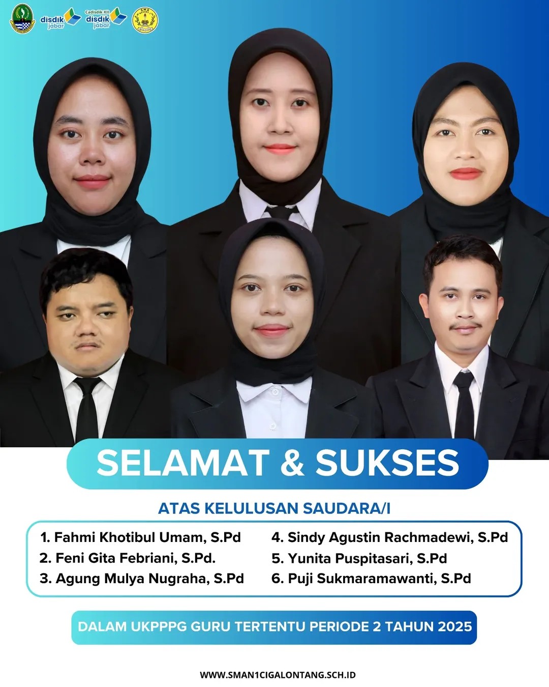 Selamat! Guru SMAN 1 Cigalontang Raih Kelulusan UKPPPG 2025 Periode 2