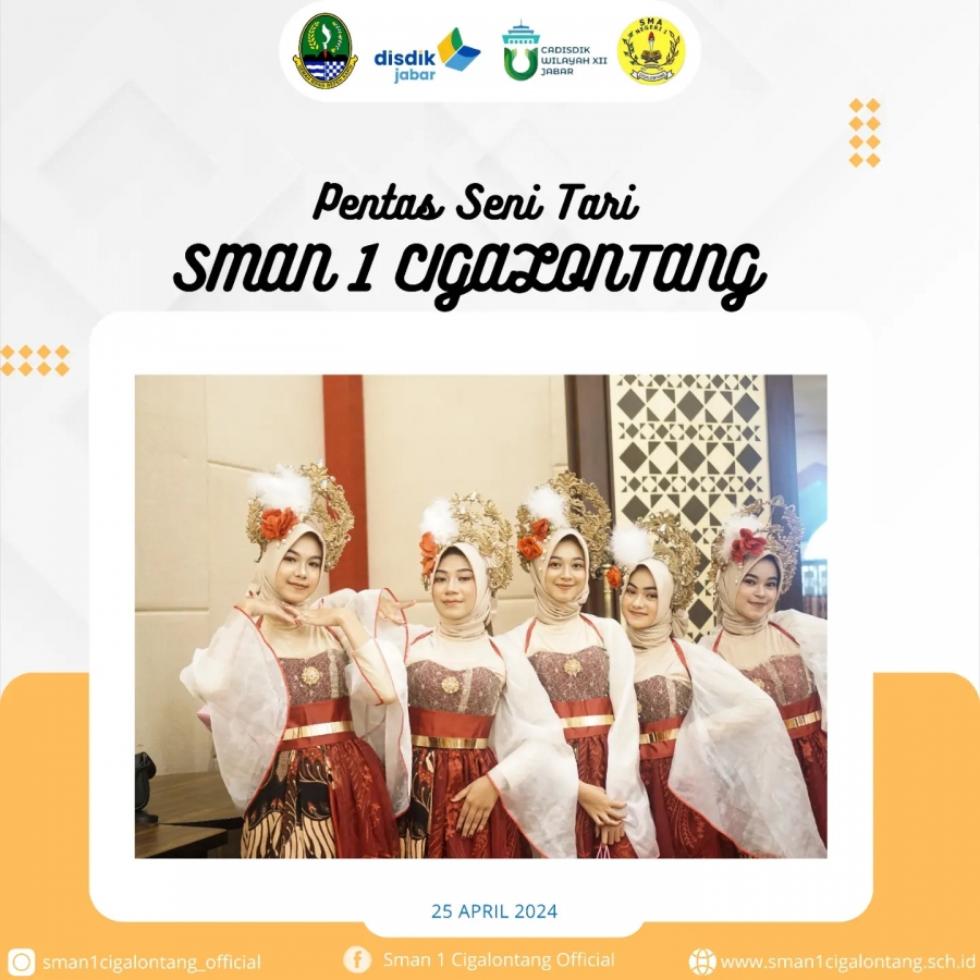 Pentas Seni Tari Siswi SMAN 1 Cigalontang