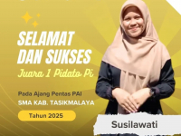 Juara 1 Pidato PI dalam Ajang Pentas PAI SMA Kabupaten Tasikmalaya