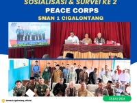 Kunjungan Peace Corps Untuk  Sosialisasi dan Survei Ke SMAN 1 Cigalontang